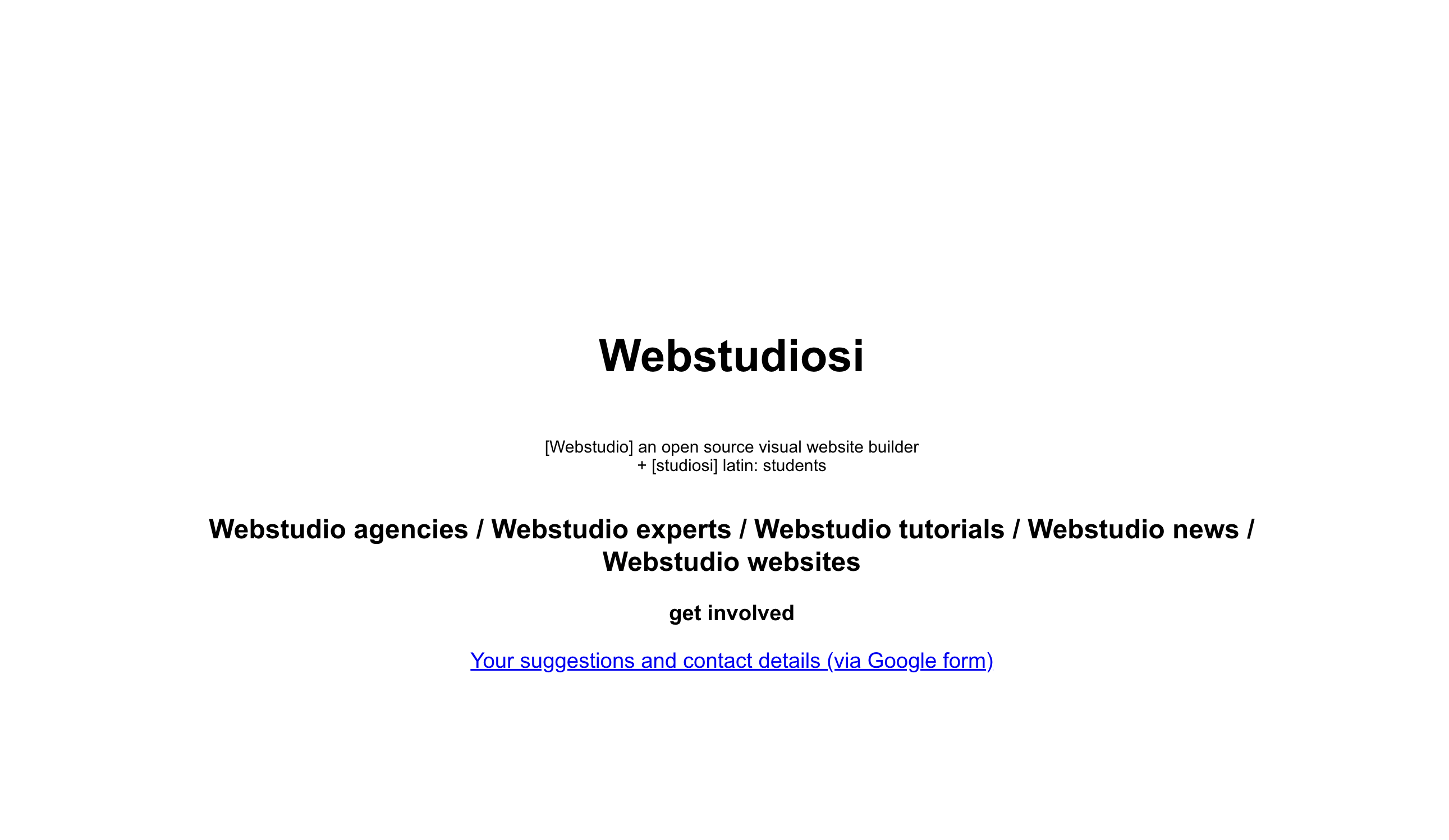 Screenshot of Webstudiosi v0.1