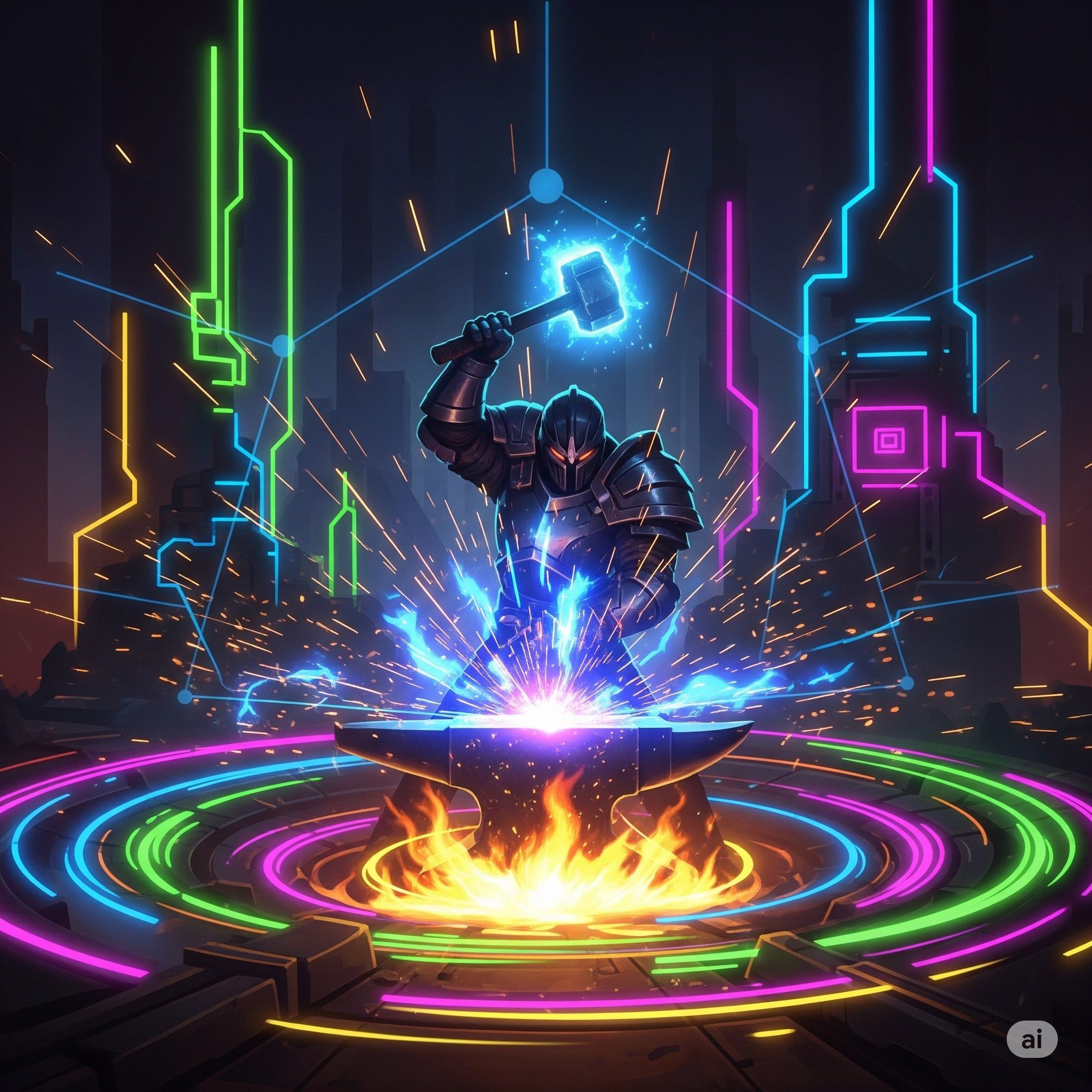 Neon Forge Style